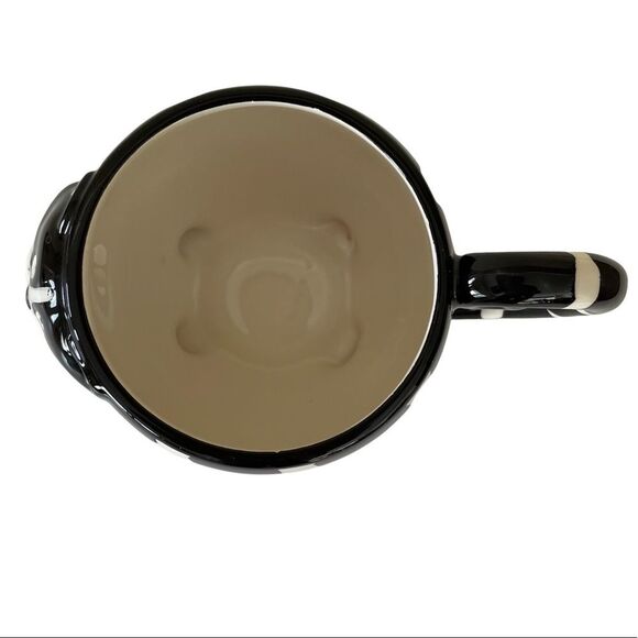 HAND Painted Pier 1 Black & White Kitty Cat Mug Cup - Picture 4 of 7